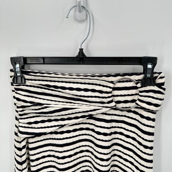 ANTHROPOLOGIE Maeve Black & White Striped Summer Skirt // XXS - Picture 2 of 5